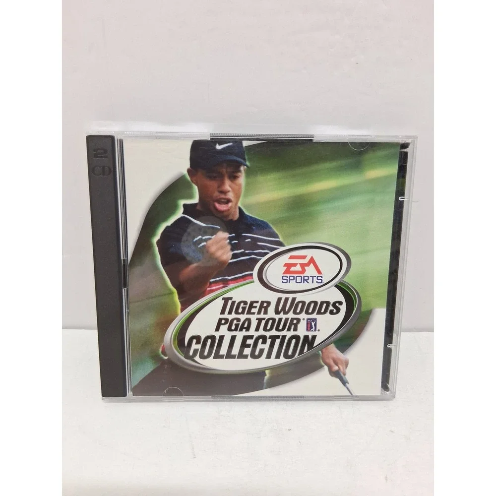 Tiger Woods PGA Tour Collection PC 1999 EA Sports 2-CD Set Retro Golf Game